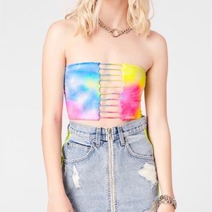 EMMA & SAM RAINBOW BUNGEE TUBE TOP